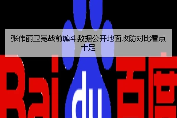 张伟丽卫冕战前缠斗数据公开地面攻防对比看点十足